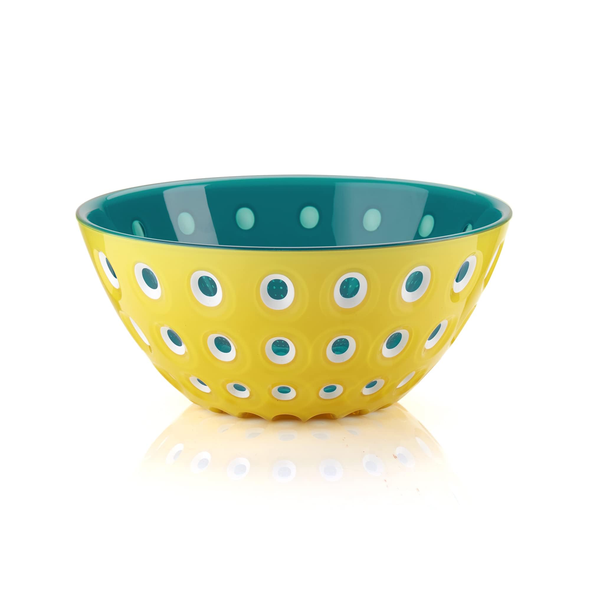 Guzzini - Le Murrine, Bowl - Yellow/White/Aquamarine, Ø20 x h9 cm | 1350 cc - 279420225