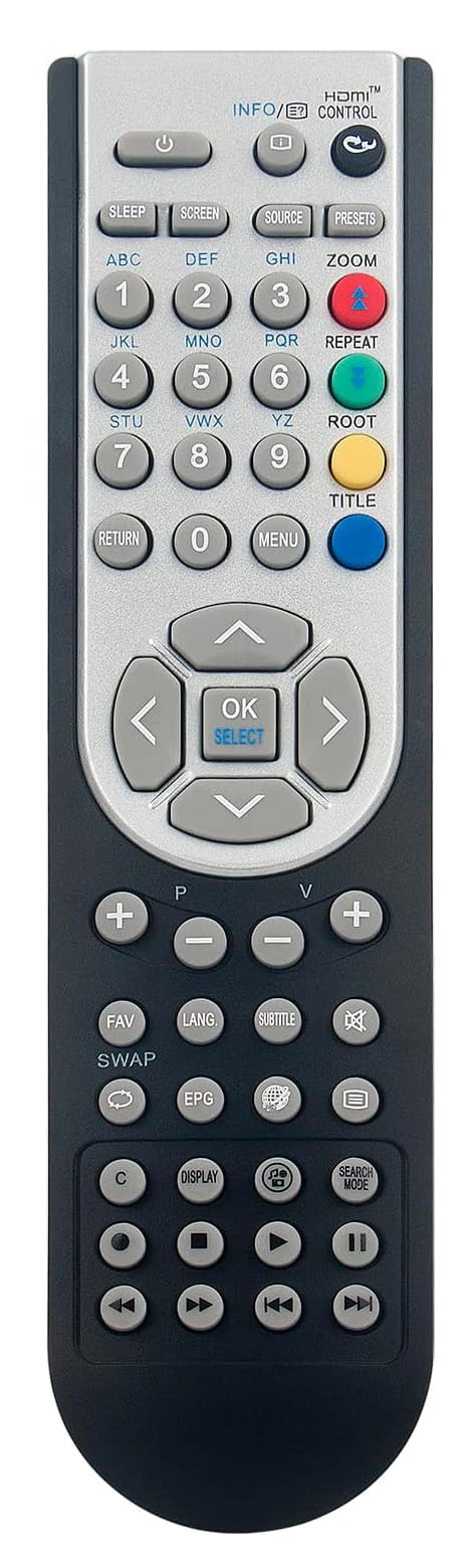 RC1900 RC-1900 Universal Remote Control Compatible for Hitachi L19DG07U L22DG07U L19DK04U L22DK04U L19DP03UL 26DP04U TV,Compatible for Toshiba 19DV500B 22DV500B 19DV501B 22DV501B 32DV501B TV