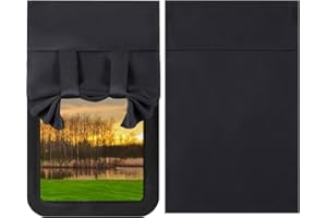Preboun 16 x 26 Inch Rv Door Window Shade Cover Privacy Screen Door Curtains for Rv Door Window Insulated Tie up Camper Window Shades for Travel Trailer Motor Home
