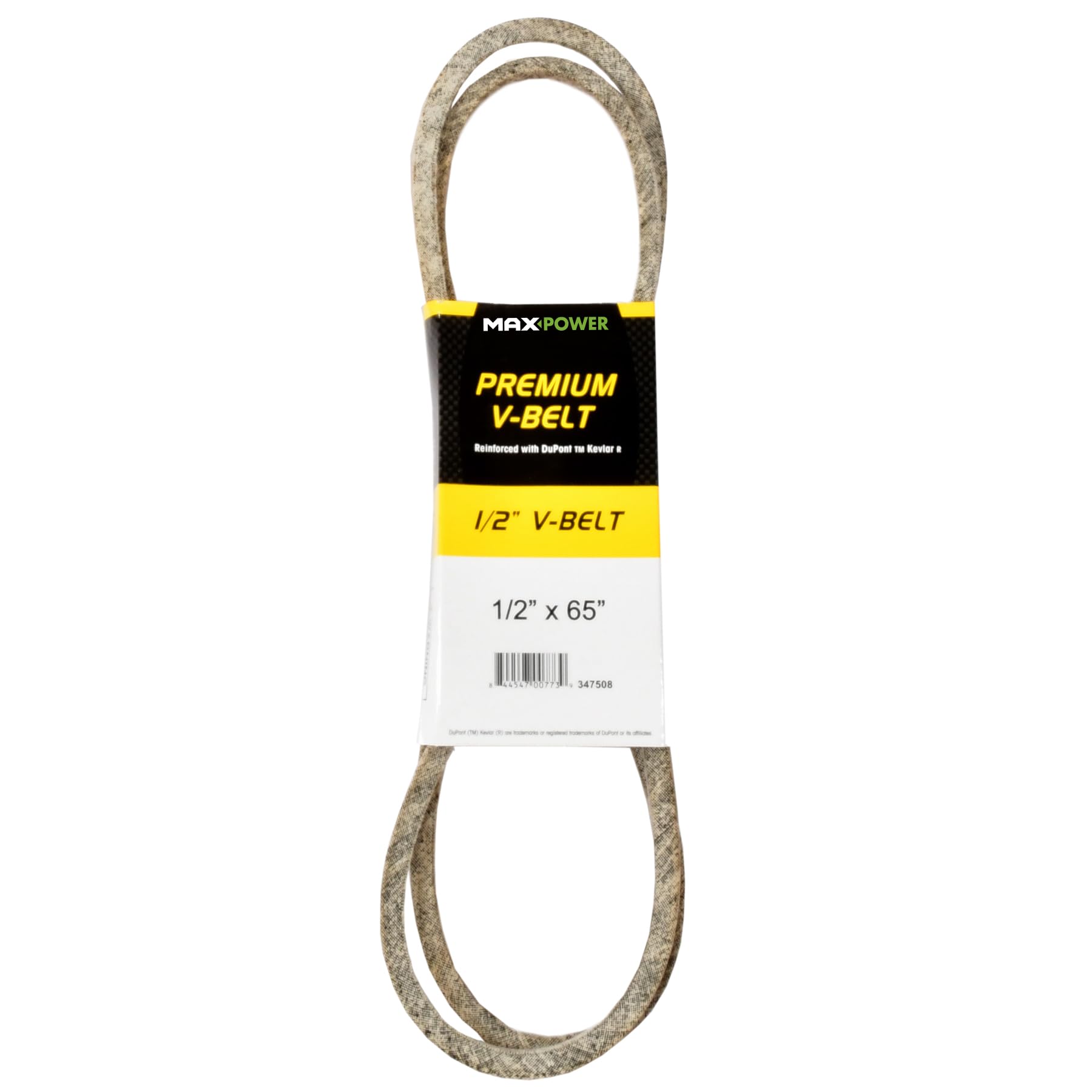 MaxPower V-belt 347508, Kevlar reinforced, 1/2 inch x 65 inch, 4L650, outer length L(a) 1660 mm.