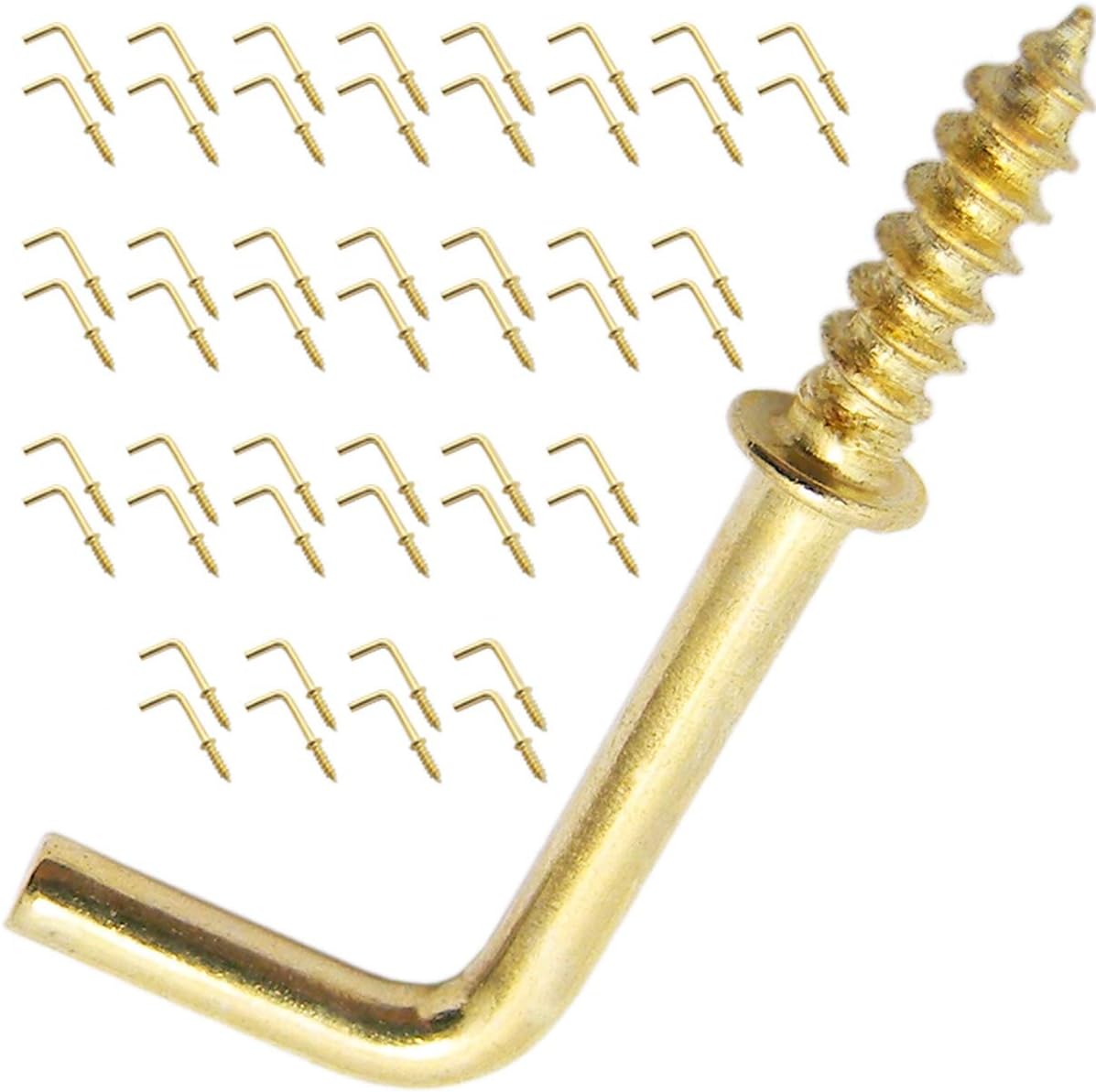 Shells 50PCS Gold Color Copper Plated Metal RightAngle