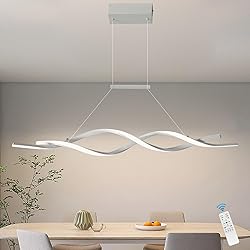 Jaycomey Modern Pendant Light, Dimmable LED