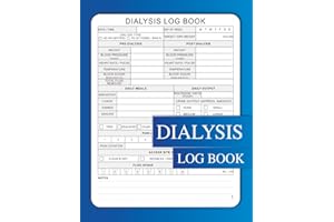Dialysis Log Book: A Comprehensive Daily Tracker to Monitor Vital Signs, Fluid Intake, and Symptoms for Hemodialysis and Peri