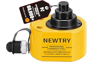 NEWTRY Hydraulic Ram Jack 30T Hydraulic Cylinder Low Profile Ram Jack Multi-Section 2.13” Stroke Lifting Cylinder Mini, Portable for Machinery, Bridge, Construction