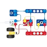 Hape Lab Box Circuit Explorer Base - 90+ Circuit Experiments STEM Toy for Kids Ages 8+, DIY Electronics Building Set, Science &amp; Engineering Discovery Kit with 39 Pieces &amp; Instruction Book