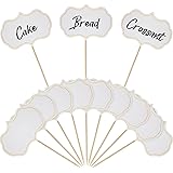 50 Pieces Cheese Markers for Charcuterie Board Buffet Labels Food Tags Blank Toothpick Flags Appetizer Signs Chalkboard Cupca