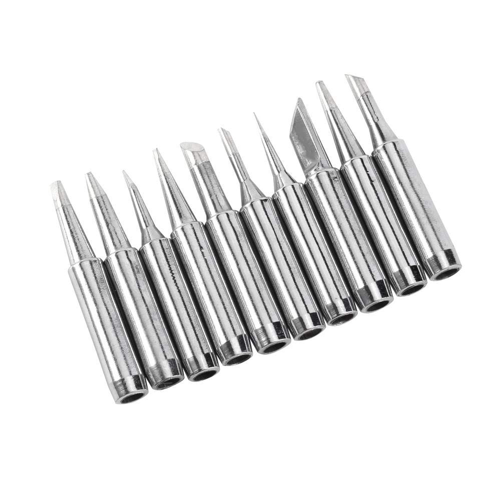 Soldering Tip, 10pcs 900M-T Oxygen-free copper Soldering Iron Tip for 936, 937, 938, 969, 8586, 852D Soldering Station