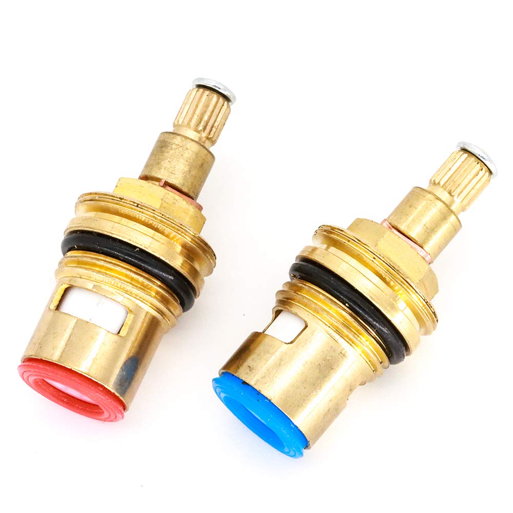Brass 1/2 Inch Ceramic Upper Parts Valve Top 90° Fittings for Two-Handle Fittings Valve Set