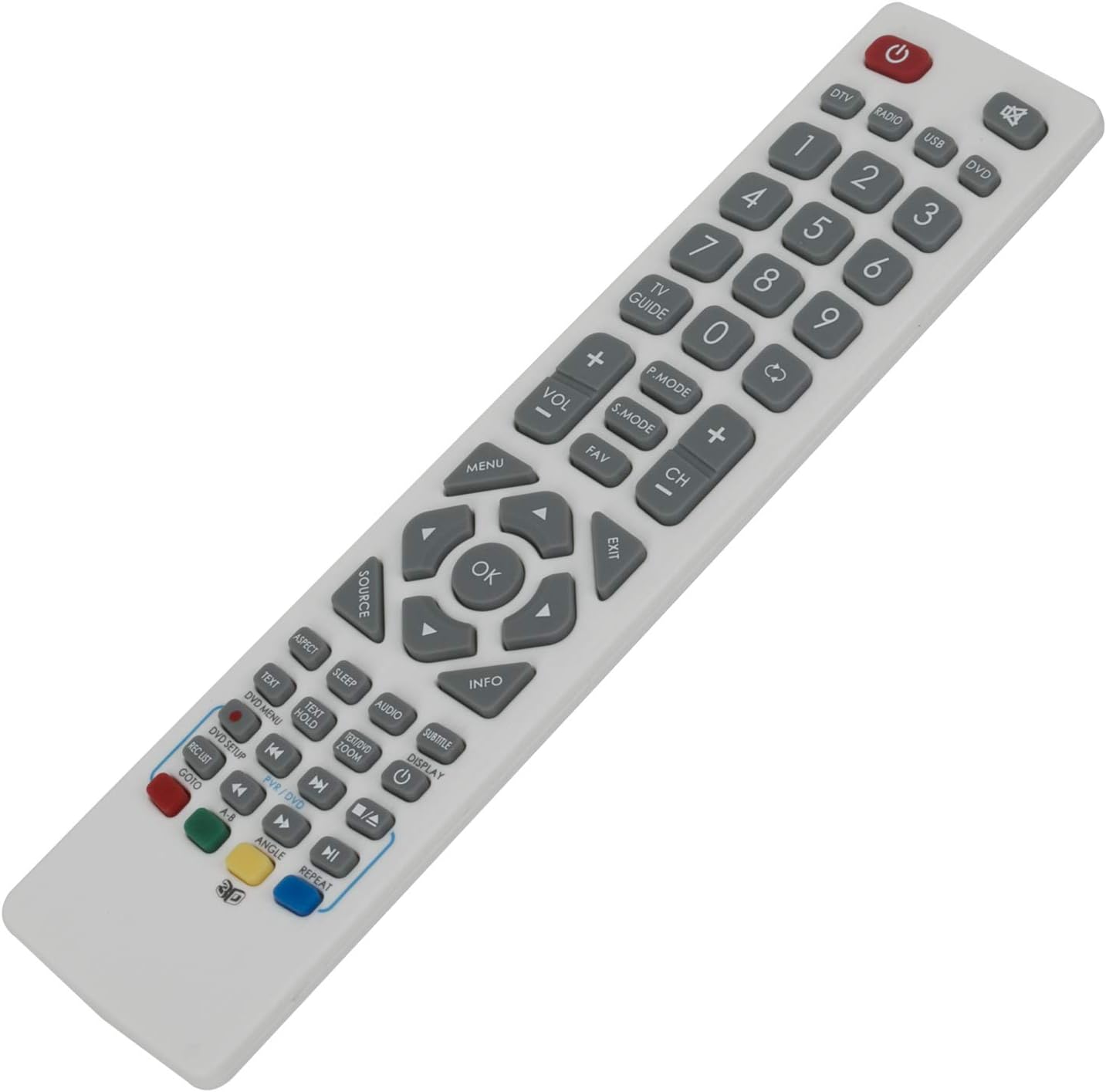 VINABTY SHW/RMC/0105 Remote Control Commander fit for Technika 32F22B-FHD 22E21W-FHD/DVD 24E21B-HDR 24E21B-HDR/DVD 24E21W-HDR/DVD 28E21B-HDR/DVD 32E21B-FHD 32E21B-FHD/DVD 32E21W-FHD/DVD - Image 3