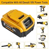 Waitley Power Elektro 18V 5.0Ah Replacement XR Battery Compatible with DEWALT view 5