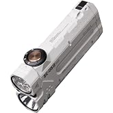 LOOP GEAR SK05 Pro 2 5000 Lumens LED Flashlight with RGB Sidelight | 410m Throw,RGB/Spot/Flood Modes,Flat EDC Light with Magnetic Base &amp; Pocket Clip,Strobe/SOS for Hiking Emergency - White