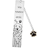 Dog Bookmark Book Marks for Reading Women Dog Themed Gifts for Dog Lover Book Lovers Dog Mom Dad Dog Owner Christmas Stocking Stuffers Birthday Gifts Bookworm Gifts Golden Retriever Lovers Gifts