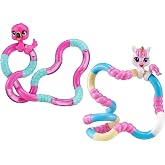 TANGLE Jr. Pets(2-Pack) - UBA The Unicorn and Linky The Flamingo - Tangle Fidget Pets Fidget Toys - Fidget Toy Gift - Fidgets for School