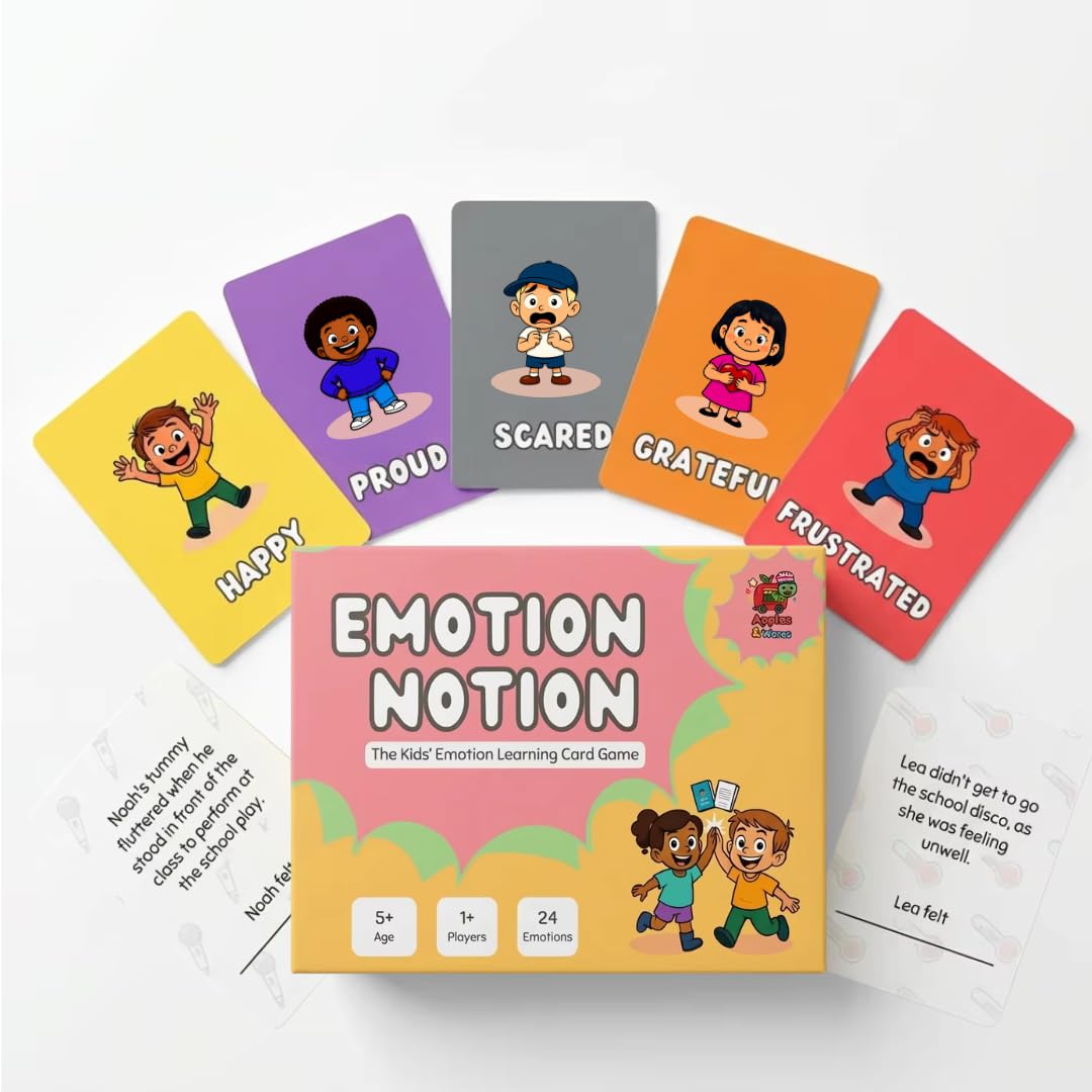 Emotion Notion Emotion Cards for Kids - Educational Children Game learning Feelings, Emotional Development, Empathy & Social Skills - Visual Aid flashcards resources for Parents, Teachers, Schools