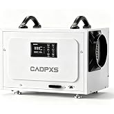 CADPXS 125 Pints Crawl Space Dehumidifier, Commercial Dehu with Drain Hose | Auto Defrost, Memory Restart, 5 Years Limited Warranty, for Industrial Grade Water Restoration &amp; Basement, Up to 1500 Sq Ft