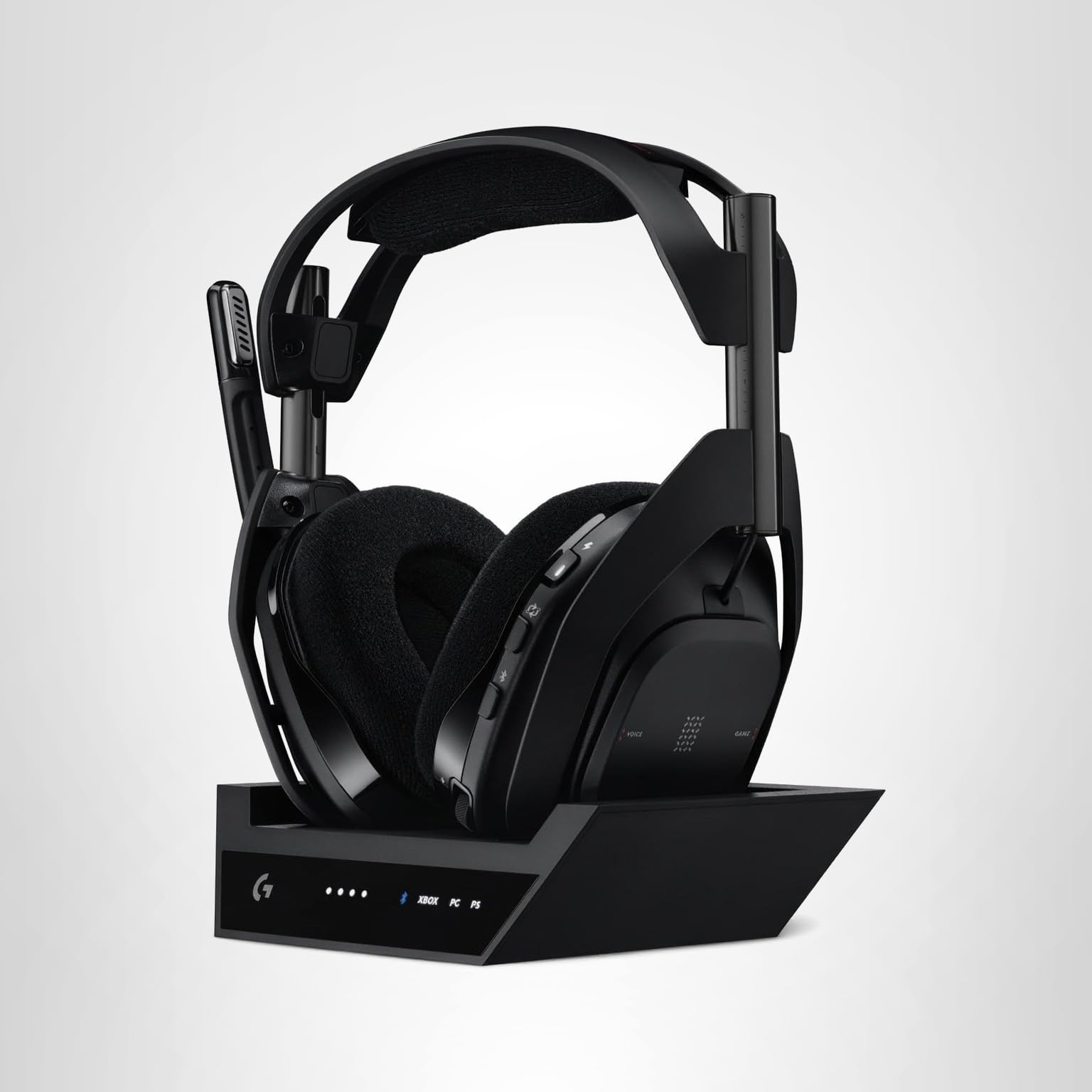 Logitech G Astro A50 X Multi-Platform Wireless Gaming Headset + Base Station for PS5/Xbox/PC: PLAYSYNC Video & Audio Switcher, HDMI 2.1 4K 120Hz VRR, 24bit/48kHz, 24hr Battery, 2.4GHz & BT - Black