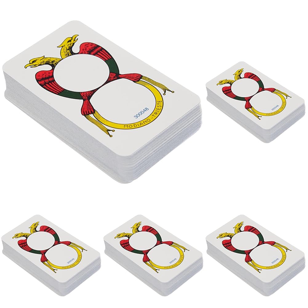 Modiano 150th Anniversary Neapolitean Playing Cards Brown (Pack of 5)