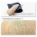 Womens 100% Raffia Straw Crochet Hat Foldable UPF Summer Beach Sun Hats 56-58CM Beige