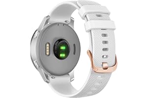 Abanen Silicone Watch Bands for Garmin Vivoactive 4S / Venu 2S / Venu 3S / Vivomove 3S, Soft Sport 18mm Quick Release Waterproof Replacement Wristband Strap for Garmin Forerunner 255s/265S