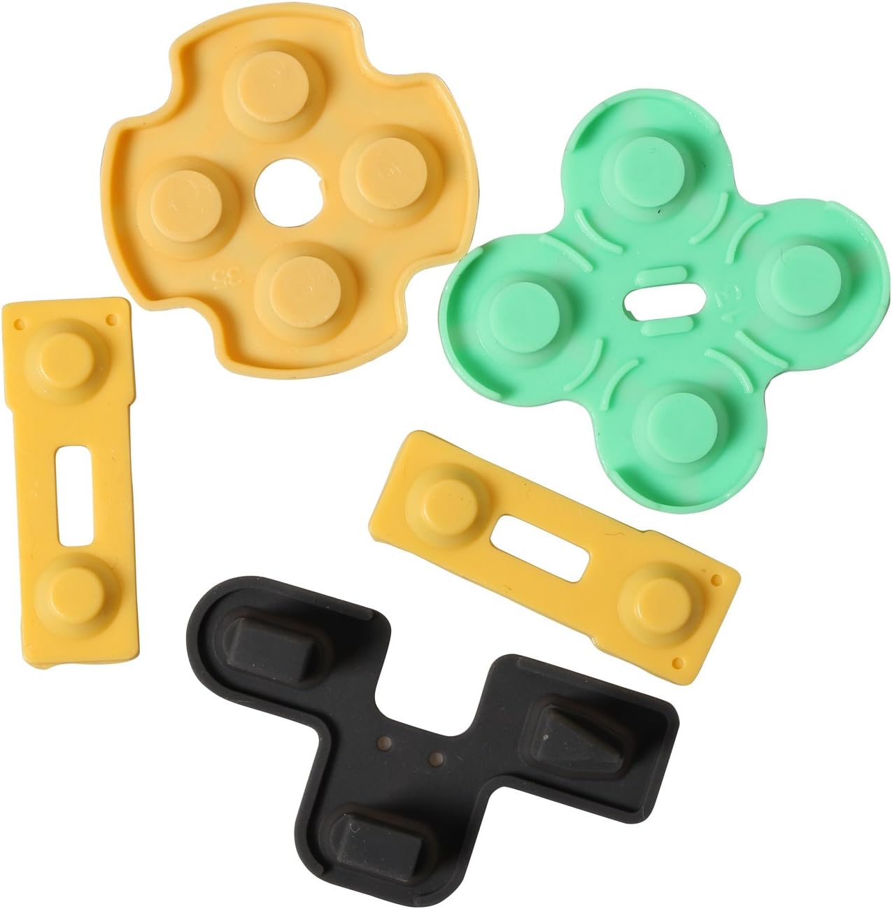 Timorn Repair Conductive Rubber Pad Button Kit for Playstation 2 PS2 Controllers (5 Sets)