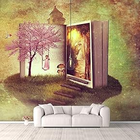 Wall Murals for Bedroom Fantasy View Mystery Collage Removable Wallpaper Peel and Stick Wall Stickers - 66x96 inches
