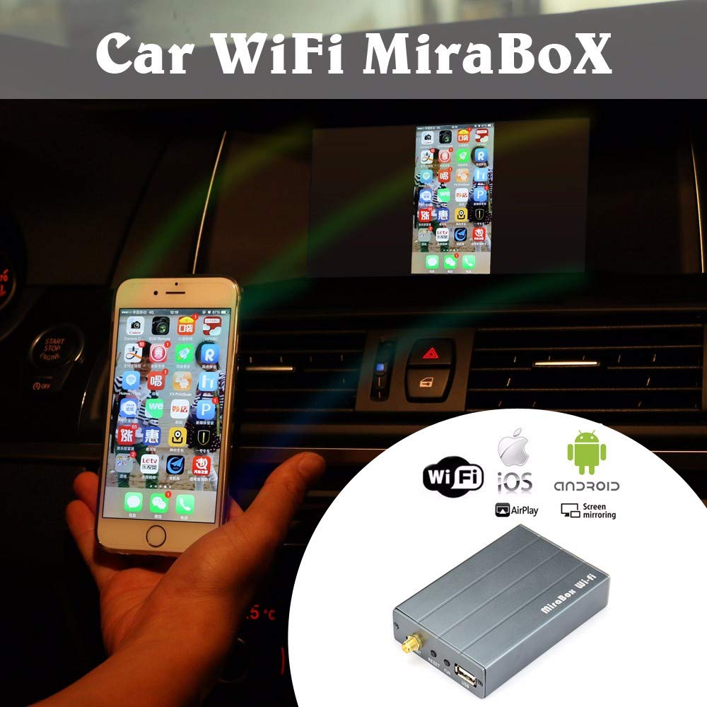 Mirabox Car WiFi Mirrorlink Box,Wireless Airplay, Miracast, Allshare Cast, Screen Mirroring for