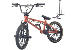 Ailejia Mini Diecast Finger Bike Extreme Sports Toy BMX Finger Bicycle Toys Game Set for Kids and Adults, Metal Bike Model Collections Decoration (BMX Red)