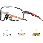 KAPVOE Photochromic Cycling Glasses Sports Sunglasses for Men Women UV400 Protection Bicycle MTB Mountain Bike K160
