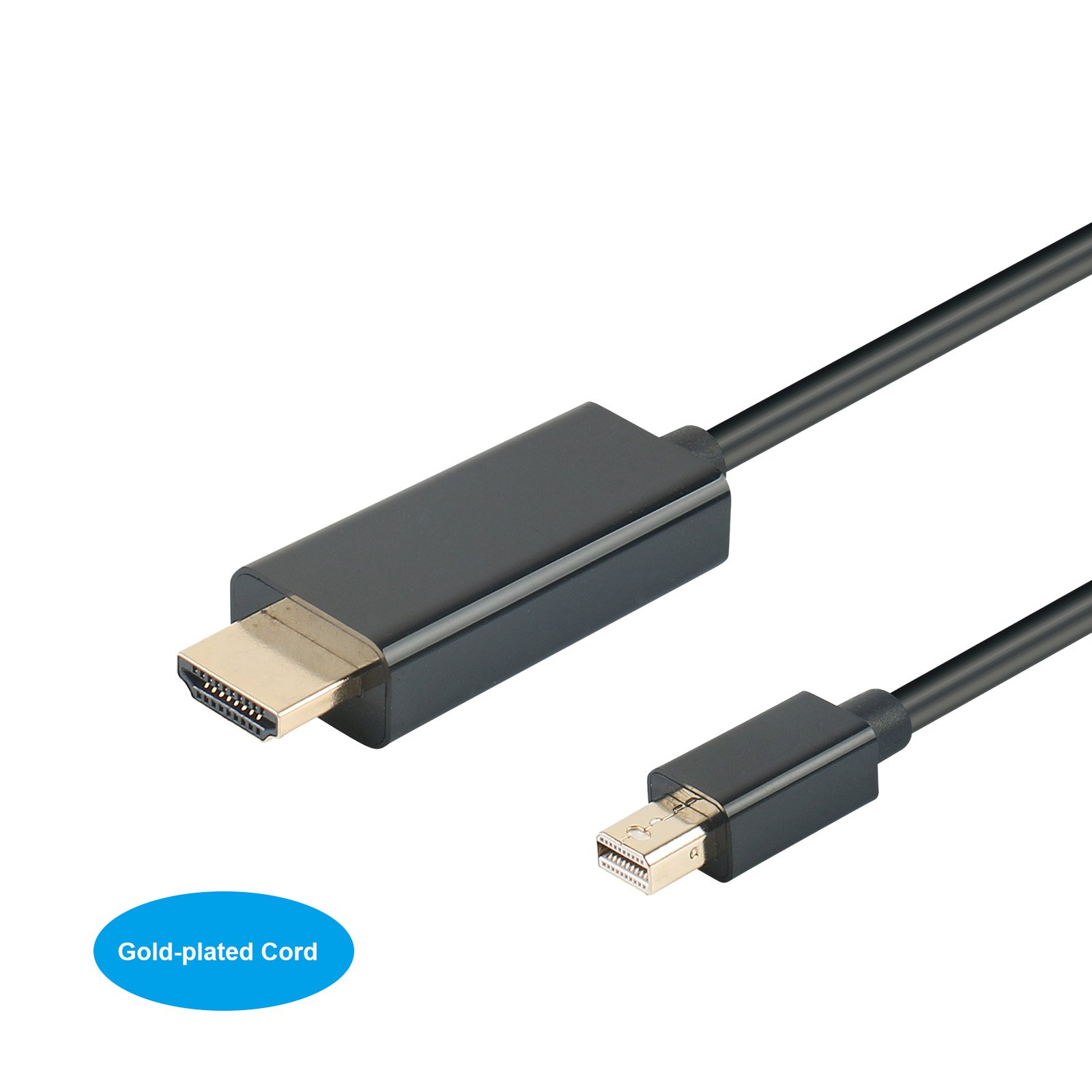 Benfei 4K Mini Displayport(Thunderbolt) to HDMI 6 Feet Cable with Audio