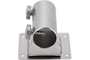 DEMERAS Umbrella Base Stainless Steel Detachable Umbrella Holder High Strength Adjustable Stainless Steel Umbrella Holder Bracket Stand Base for Fishing Box