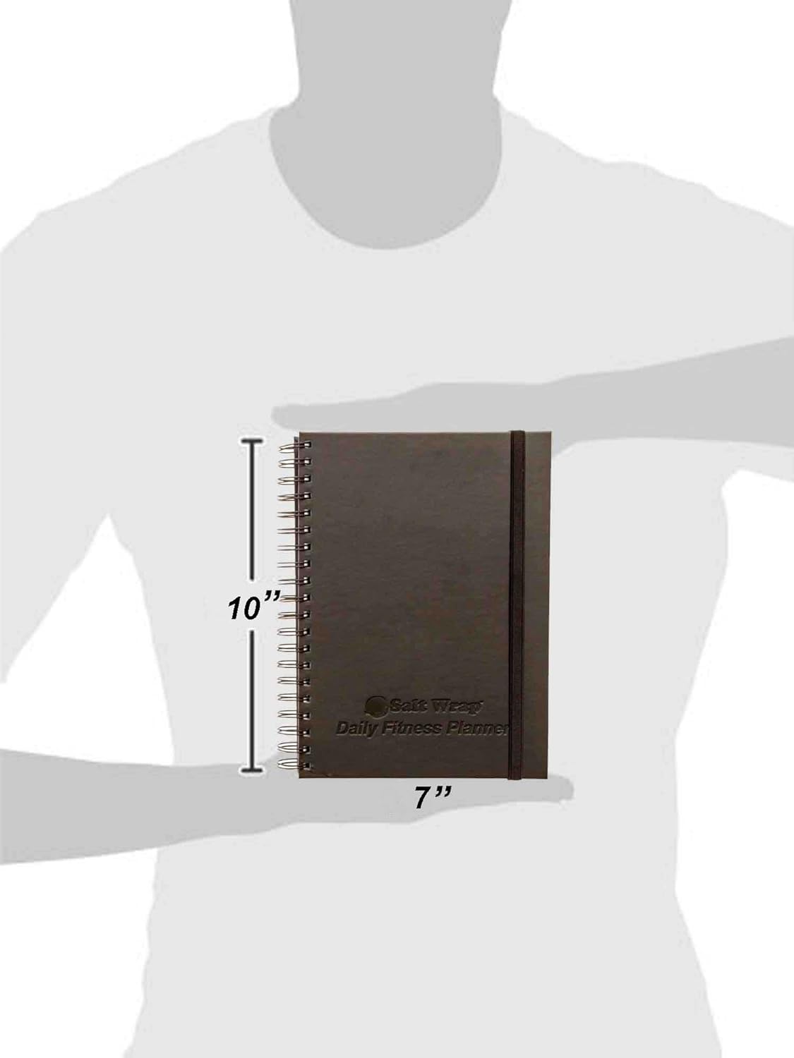SaltWrap The Daily Fitness Planner - Gym Workout Log and Food Journal - with Daily and Weekly Pages, Goal Tracking Templates, Spiral-Bound, 7 x 10 inches : Sports & Outdoors