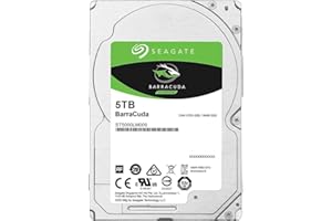 Seagate BarraCuda 5TB Internal Hard Drive HDD – 2.5 Inch SATA 6Gb/s 5400 RPM 128MB Cache for Computer Desktop PC (ST5000LM000)