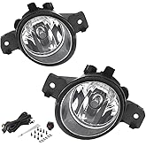 Driving Fog Lights Lamps Replacement for 2007-2018 Nissan Altima 2013-2018 Nissan Pathfinder, 2012-2019 Nissan Versa, with H11 12V 55W Halogen Bulbs & Switch