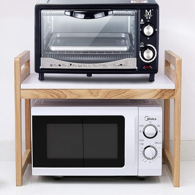 IUYWL Rejilla De Horno De Microondas De Madera Maciza, Rejilla De ...