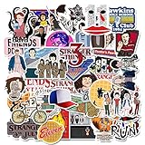 Stranger Things Stickers Pack(50 Pcs) Laptop and Water Bottle Decal Waterproof Vinyl Stickers for Teens, Girls, Women Skateboard Motorcycle Bicycle Mobile Phone Luggage Guitar DIY Decal
