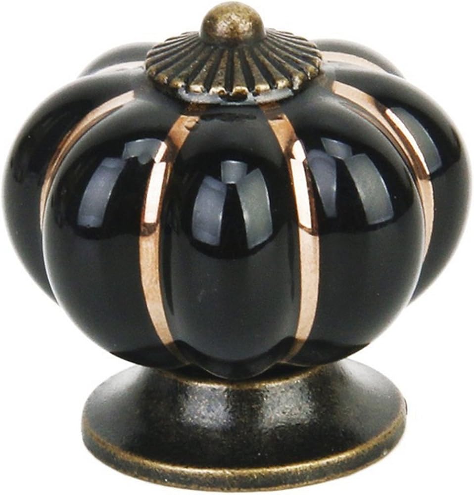 Kürbis Keramik Pull Knöpfe Schrank Schublade Dresser Knöpfe von Oktober