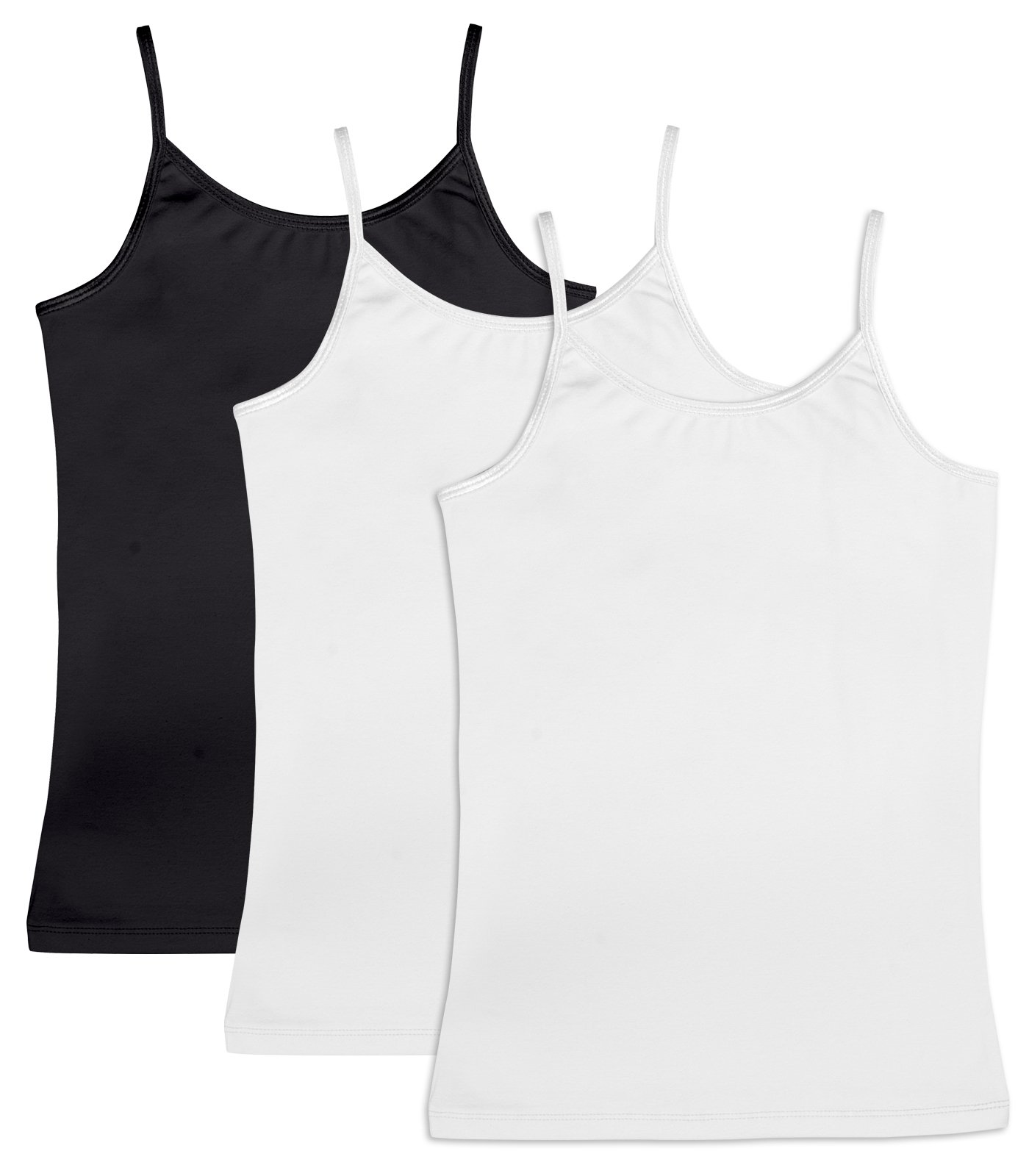 CAOMP Girl's Cami Tank Tops (3-Pack 