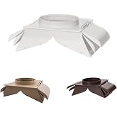 No-Pest Vent, 4 Inch Soffit Vent Cover, Great for Bathroom or Dryer Vent Cover, Patented Dual Door Design Prevents Birds and Back Drafts, Highest Efficiency Soffit Exhaust Vents on the Market (White)