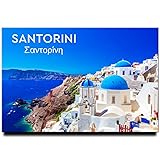Generic Santorini Island Fridge Magnet Greece