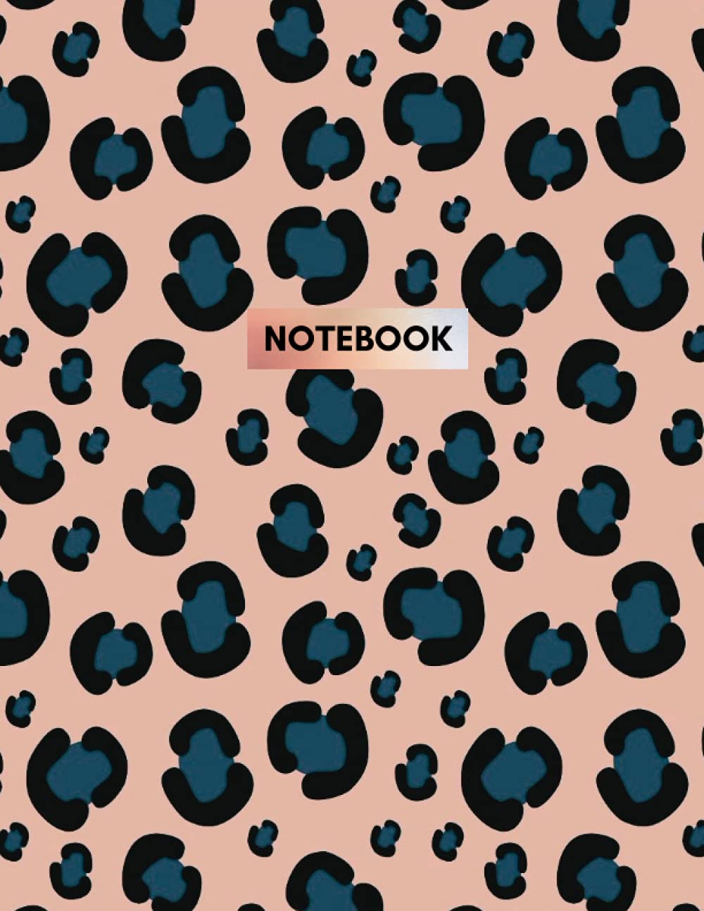 Notebook: Leopard Print (Green) Composition Notebook - College Ruled 100 Pages - Large 8.5 x 11 Paperback