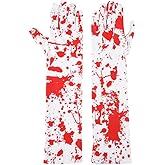 Sisadodo Halloween Blood Splatter Socks Gloves for Women Men Halloween Costume Accessories Scary Bloody Glove Sock 1 Pair
