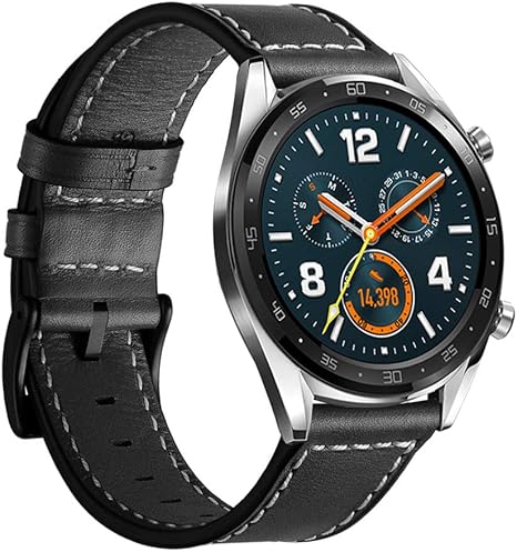 Amazon.com: Correa de cuero compatible con Huawei GT de ...