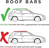 Summit SUM-003 Semi Universal Roof Bars Pair Aluminium 1.35m Silver view 3