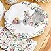 Talking Tables Truly Bunny 8 Ft. Floral Rabbit Hanging Décor with Pom Pom Detail for a Children's Party or Easter Celebration, Multicolor
