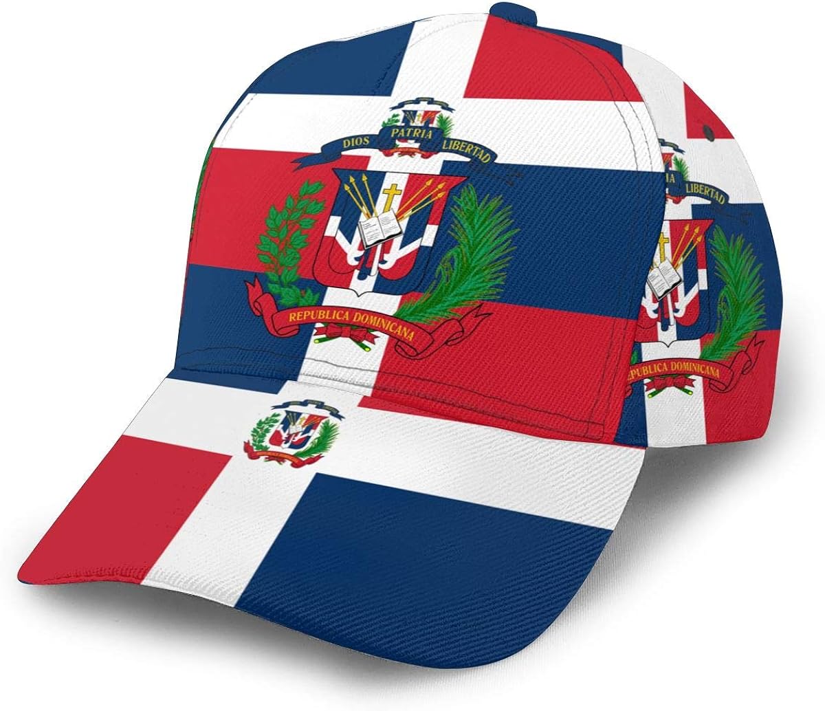 Helekanjcsaio Dominican Republic Flag Hat Baseball Cap Trucker Cap