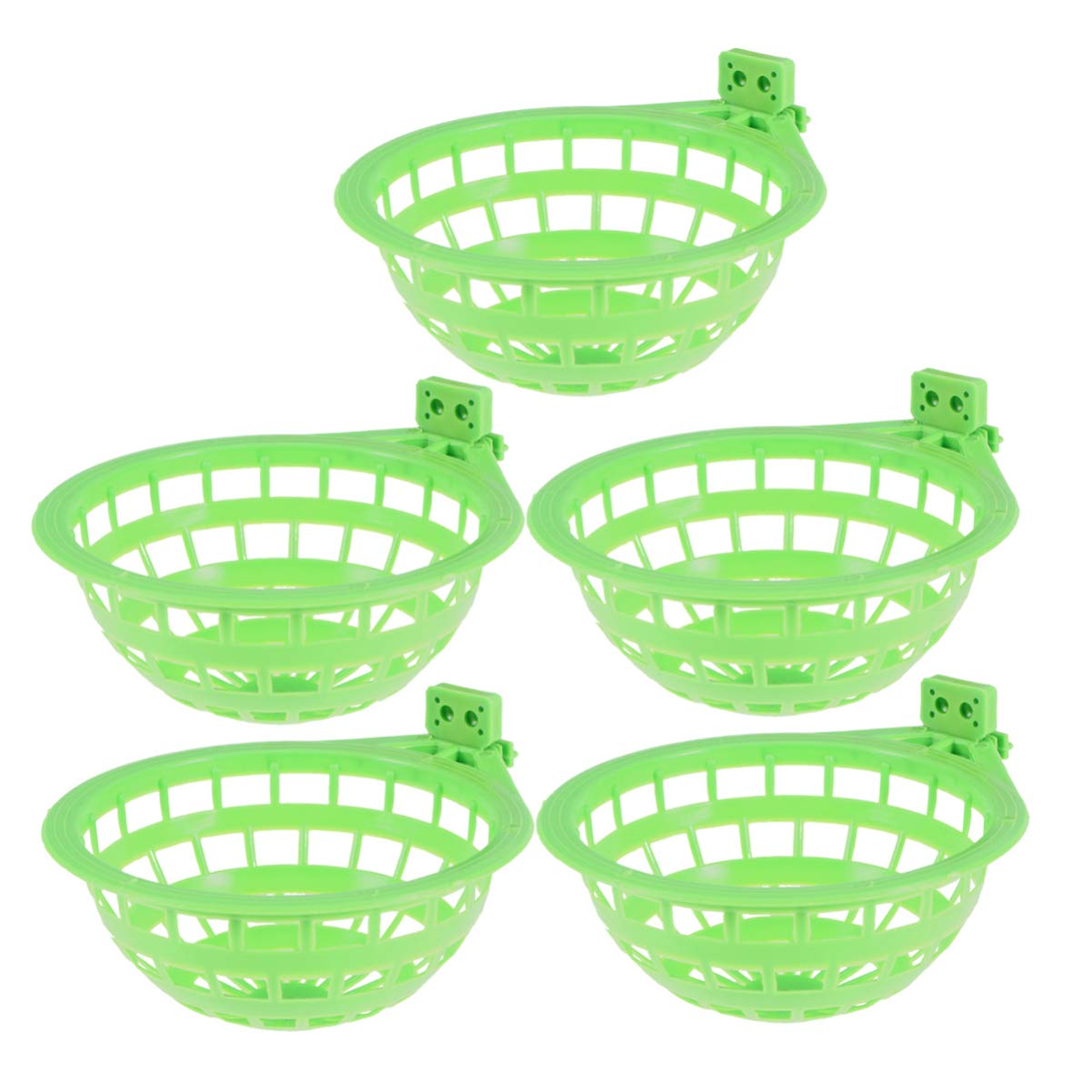POPETPOP Bird Nest Plastic Parrot Breeding Birdcage Nesting Hatching Bowls for Budgie Parakeet Cockatiel Conure Canary Finch Dove (5Pcs)