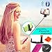 Adjustable Extendable Wireless Bluetooth Mobile Phone Remote Camera Shooting Shutter Monopod Handheld Self Portrait Selfie Stick for Iphone 4 4s, Iphone 5 5s 5c, Samsung S3 S4 S5,samsung Note 2 Note 3, HTC One M7 M8, Google Exus 4 5, Lg G2, Sony Xperia Z1 Z2 Compatible for Smart Phones with IOS 4.0 and Android 3.0 or Above System (Red-wireless Monopod)