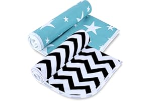 BNDITEU 2Pcs Diaper Changing Pads for Baby, Dinosaur Change Mat, 3Layers Waterproof Change Pad Foldable Absorbent Mats for Women, Reusable Incontinence Underpads for Patient 24''x30'' (Striped green stars)