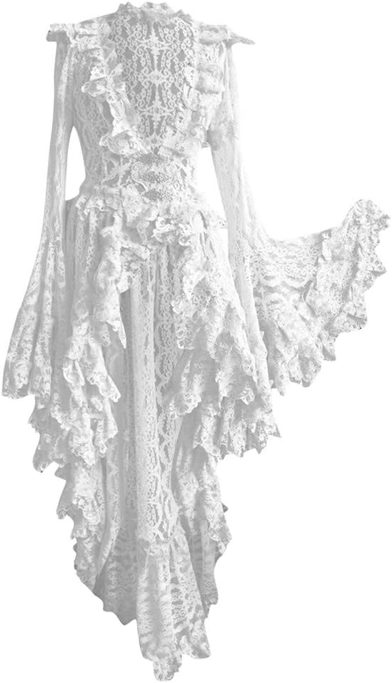 Women Vintage Gothic Court Dresses Ladies Ruffles Tunic Dress, Square Collar Patchwork Bow Dress Plus Size