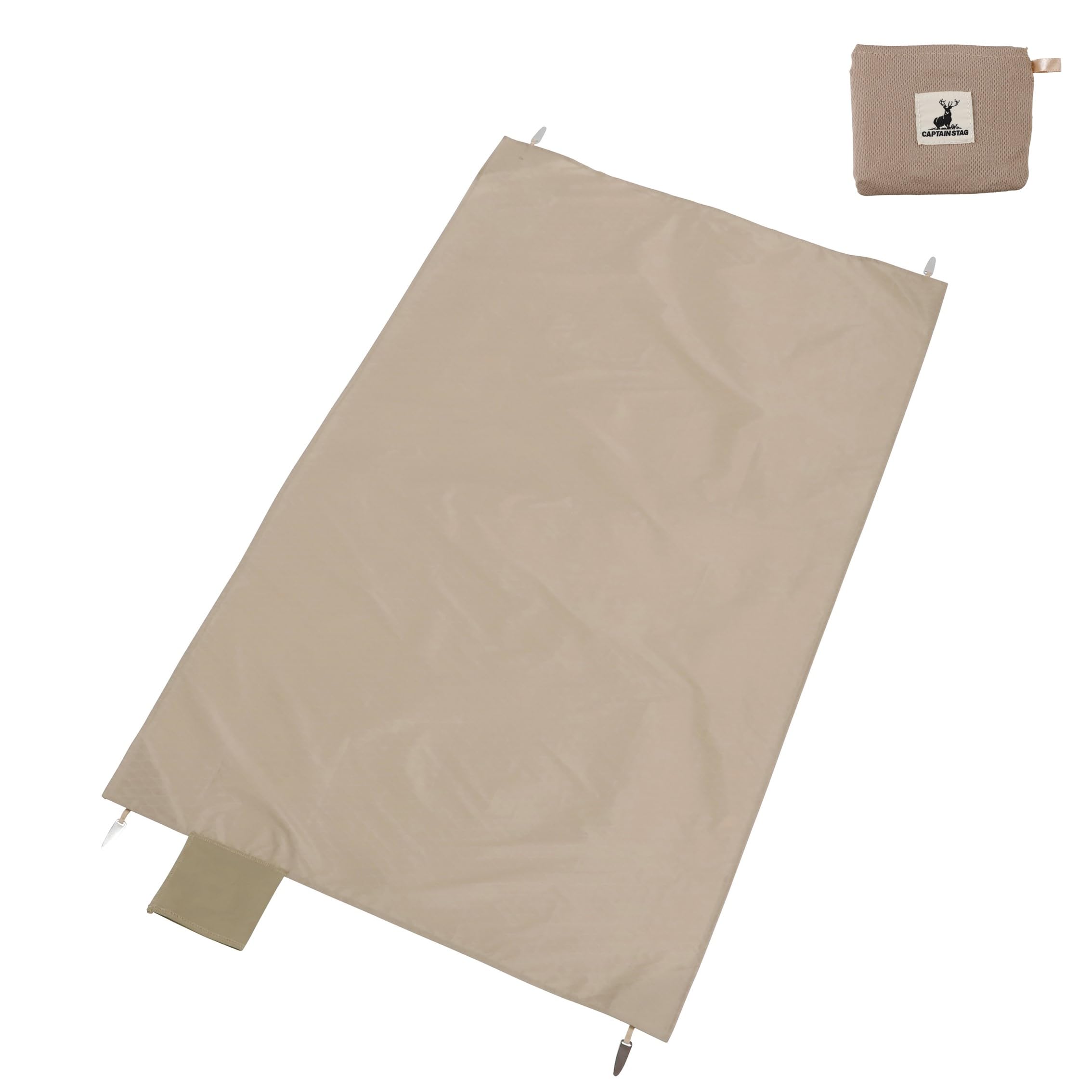 キャプテンスタッグ レジャーシート Sサイズ カーキの商品画像